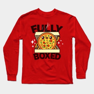 Funny Original Cute Kawaii Pizza Off the Box Gift For Pizza Lovers Long Sleeve T-Shirt